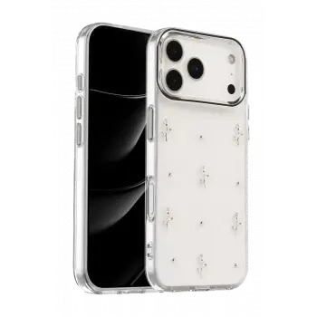 Newface Apple iPhone 17 Pro Max Fiyonk Desenli Kapak - Desen 4