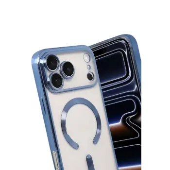 Newface Apple iPhone 17 Pro Max Kross Magneticsafe Kapak - Sierra Blue