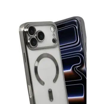 Newface Apple iPhone 17 Pro Max Kross Magneticsafe Kapak - Titan Gri