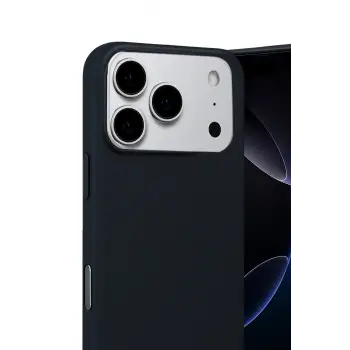 Newface Apple iPhone 17 Pro Max Nano içi Kadife Silikon - Siyah