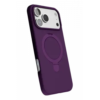 Newface Apple iPhone 17 Pro Max Regal Magsafe Standlı Kapak - Derin Mor