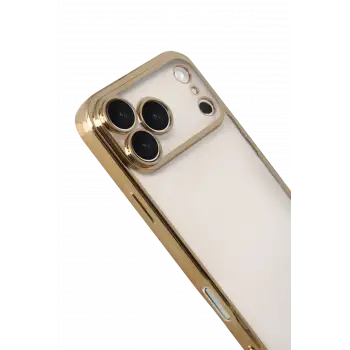 Newface Apple iPhone 17 Pro Razer Lensli Silikon - Gold