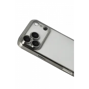 Newface Apple iPhone 17 Pro Razer Lensli Silikon - Titan Gri