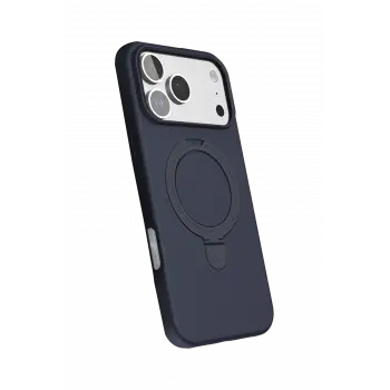 Newface Apple iPhone 17 Pro Regal Magsafe Standlı Kapak - Lacivert