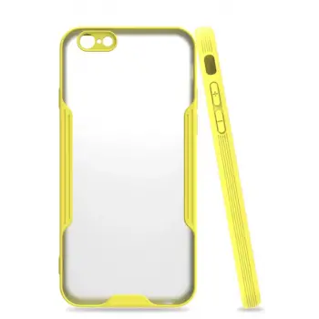 Newface Apple iPhone 6 Kılıf Platin Silikon - Sarı