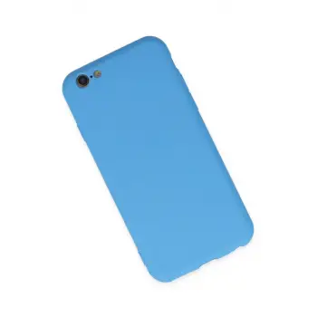 Newface Apple iPhone 6 Plus Kılıf Nano içi Kadife Silikon - Mavi