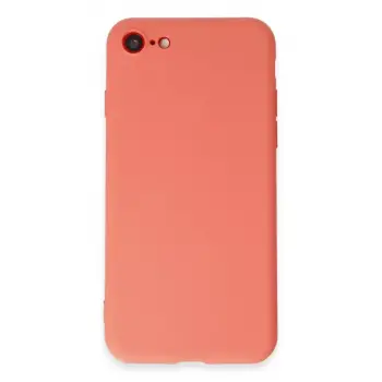 Newface Apple iPhone 7 Kılıf First Silikon - Turuncu