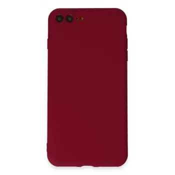Newface Apple iPhone 7 Plus Kılıf First Silikon - Bordo