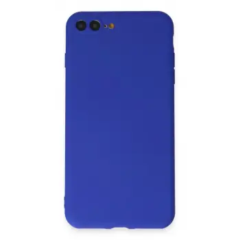 Newface Apple iPhone 7 Plus Kılıf First Silikon - Koyu Mavi