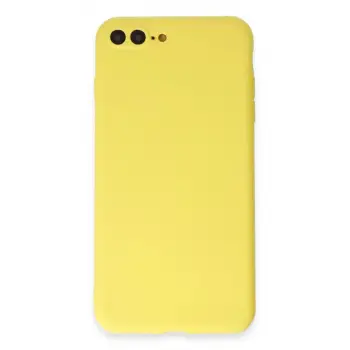 Newface Apple iPhone 7 Plus Kılıf First Silikon - Sarı