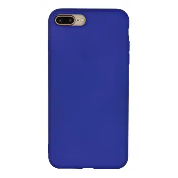 Newface Apple iPhone 7 Plus Kılıf Nano içi Kadife Silikon - Lacivert