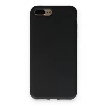 Newface Apple iPhone 7 Plus Kılıf Nano içi Kadife Silikon - Siyah