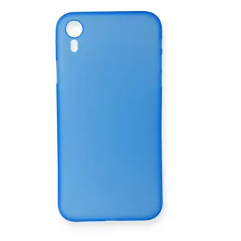 Newface Apple iPhone XR Kılıf PP Ultra İnce Kapak - Mavi