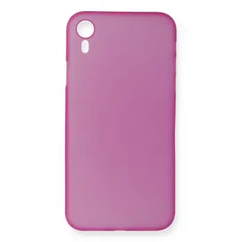 Newface Apple iPhone XR Kılıf PP Ultra İnce Kapak - Pembe