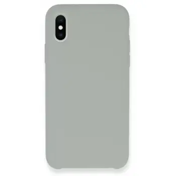 Newface Apple iPhone XS Max Kılıf Lansman Legant Silikon - Açık Gri