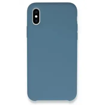 Newface Apple iPhone XS Max Kılıf Lansman Legant Silikon - Açık Mavi