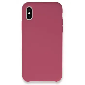 Newface Apple iPhone XS Max Kılıf Lansman Legant Silikon - Fuşya