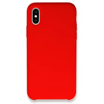 Newface Apple iPhone XS Max Kılıf Lansman Legant Silikon - Kırmızı