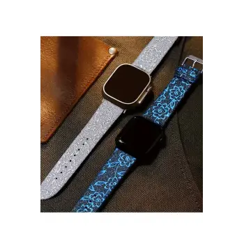 Newface Apple Watch 38mm Creeper Desenli Kordon - Siyah