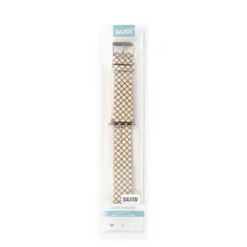 Newface Apple Watch 38mm Karo Motif Kordon - Mavi