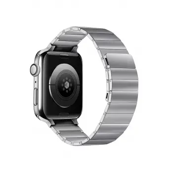 Newface Apple Watch 38mm KR404 Huks Kordon - Gümüş