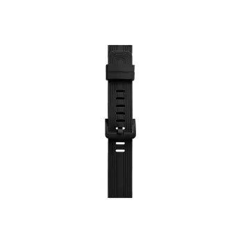 Newface Apple Watch 38mm KR408 Çizgili Silikon Kordon - Siyah