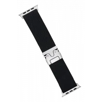 Newface Apple Watch 42mm Forest Kumaş Kordon - Siyah