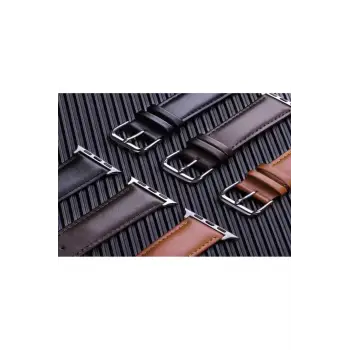 Newface Apple Watch 42mm NL26 Deri Kordon - Taba