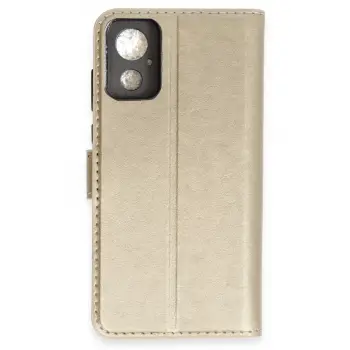 Newface General Mobile GM 23 SE Trend S Plus Kapaklı Kılıf - Gold