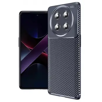 Newface Honor Magic 7 Lite Kılıf Auto Focus Karbon Kapak - Lacivert