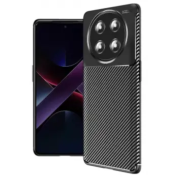 Newface Honor Magic 7 Lite Kılıf Auto Focus Karbon Kapak - Siyah