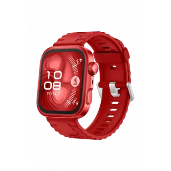 Newface Huawei Fit 4 Nova Silikon Kordon - Kırmızı