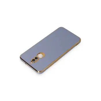 Newface Huawei Mate 10 Lite Kılıf Volet Silikon - Mavi