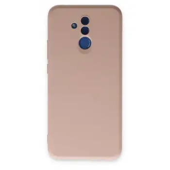Newface Huawei Mate 20 Lite Kılıf Nano içi Kadife Silikon - Pudra