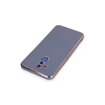 Newface Huawei Mate 20 Lite Kılıf Volet Silikon - Mavi