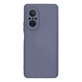 Newface Huawei Nova 9 SE Kılıf Nano içi Kadife Silikon - Gri