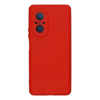 Newface Huawei Nova 9 SE Kılıf Nano içi Kadife Silikon - Kırmızı