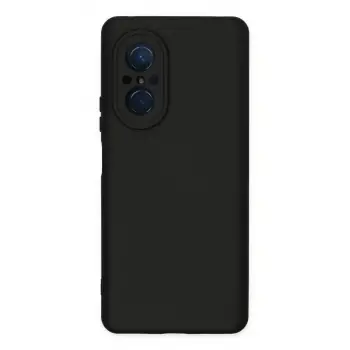 Newface Huawei Nova 9 SE Kılıf Nano içi Kadife Silikon - Siyah