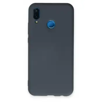 Newface Huawei P20 Lite Kılıf Nano içi Kadife Silikon - Gri
