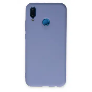 Newface Huawei P20 Lite Kılıf Nano içi Kadife Silikon - Lila