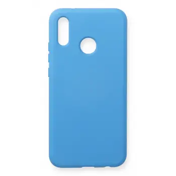 Newface Huawei P20 Lite Kılıf Nano içi Kadife Silikon - Mavi