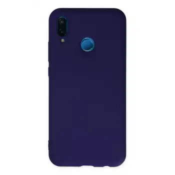 Newface Huawei P20 Lite Kılıf Nano içi Kadife Silikon - Mor