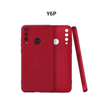Newface Huawei Y6P Kılıf First Silikon - Bordo