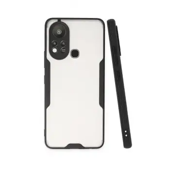 Newface İnfinix Hot 11s Kılıf Platin Silikon - Siyah