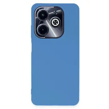 Newface İnfinix Hot 40i Kılıf First Silikon - Mavi