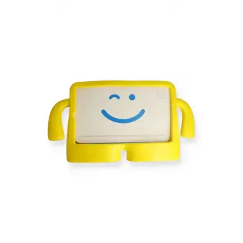 Newface Apple iPad 4 9.7 Kılıf Karakter Tablet Silikon - Sarı