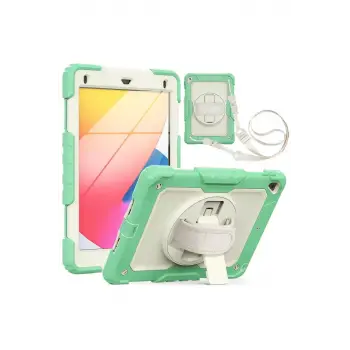 Newface Apple iPad 5 Air 9.7 Kılıf Strap New Tablet Kapak - Yeşil