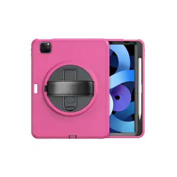 Newface iPad Pro 11 (2018) Kılıf Hand Strap Tablet Kılıfı - Pembe