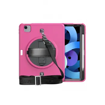 Newface iPad Pro 11 (2020) Kılıf Strap-C Otterbox Tablet Kapak - Pembe