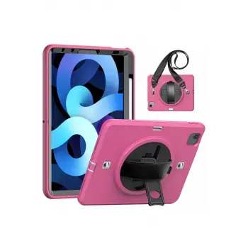 Newface Apple iPad Pro 11 (2020) Kılıf Strap-C Otterbox Tablet Kapak - Pembe